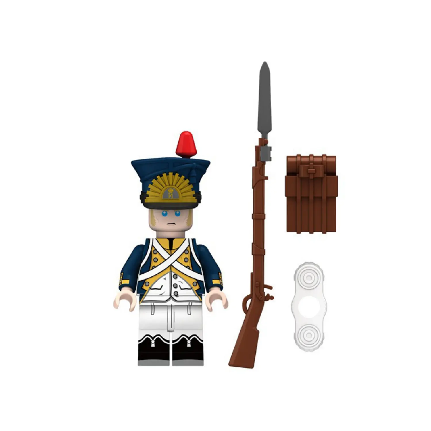 Minifigure - Polish Infantryman of the Vistula Legion a Grenadier of the 1st Regiment, serving under the French Army during the Napoleonic Wars (LEGO Compatible)