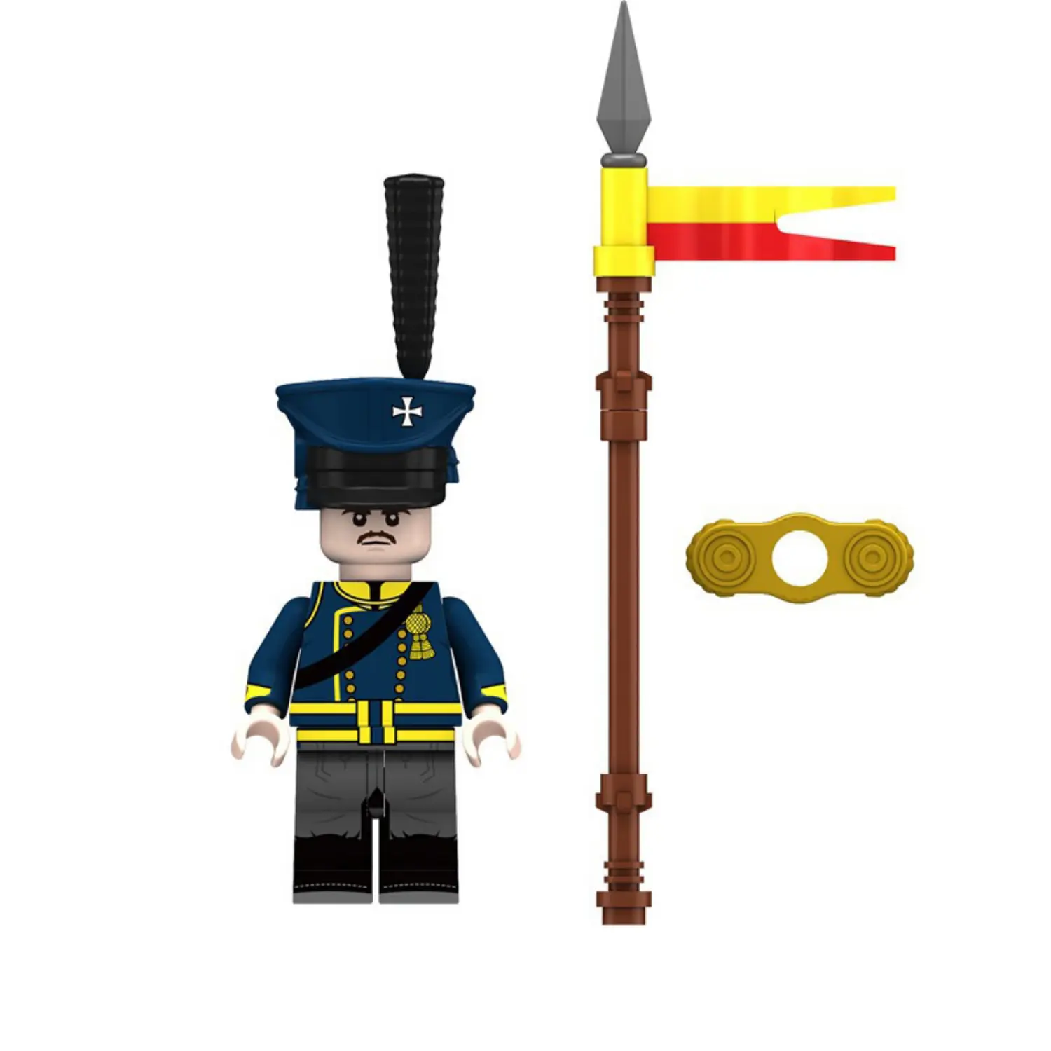 Minifigure - Prussian Landwehr Cavalryman (Militia Lancer) Silesia Napoleonic Wars (LEGO Compatible)