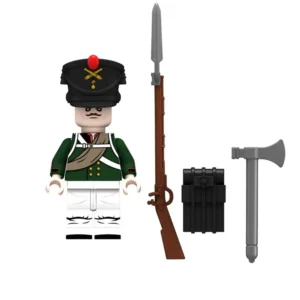 Minifigure - Russian Foot Artilleryman (Gunner) from the Napoleonic Wars (LEGO Compatible)