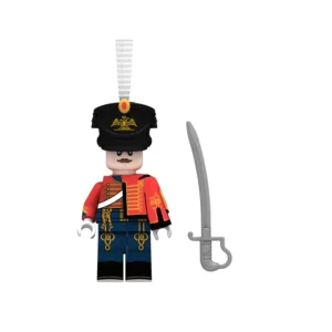 Minifigure - Russian Life Guard Hussar, a member of the elite light cavalry of the Imperial Russian Army during the Napoleonic Wars (LEGO Compatible)
