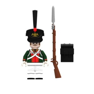 Minifigure - Russian Line Infantryman (specifically a Musketeer or NCO) from the Napoleonic Wars (LEGO Compatible)