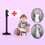 Minifigure - Spanish Volunteer Nurse (Enfermera de la División Azul) serving fight alongside the German Army during World War II (LEGO Compatible)