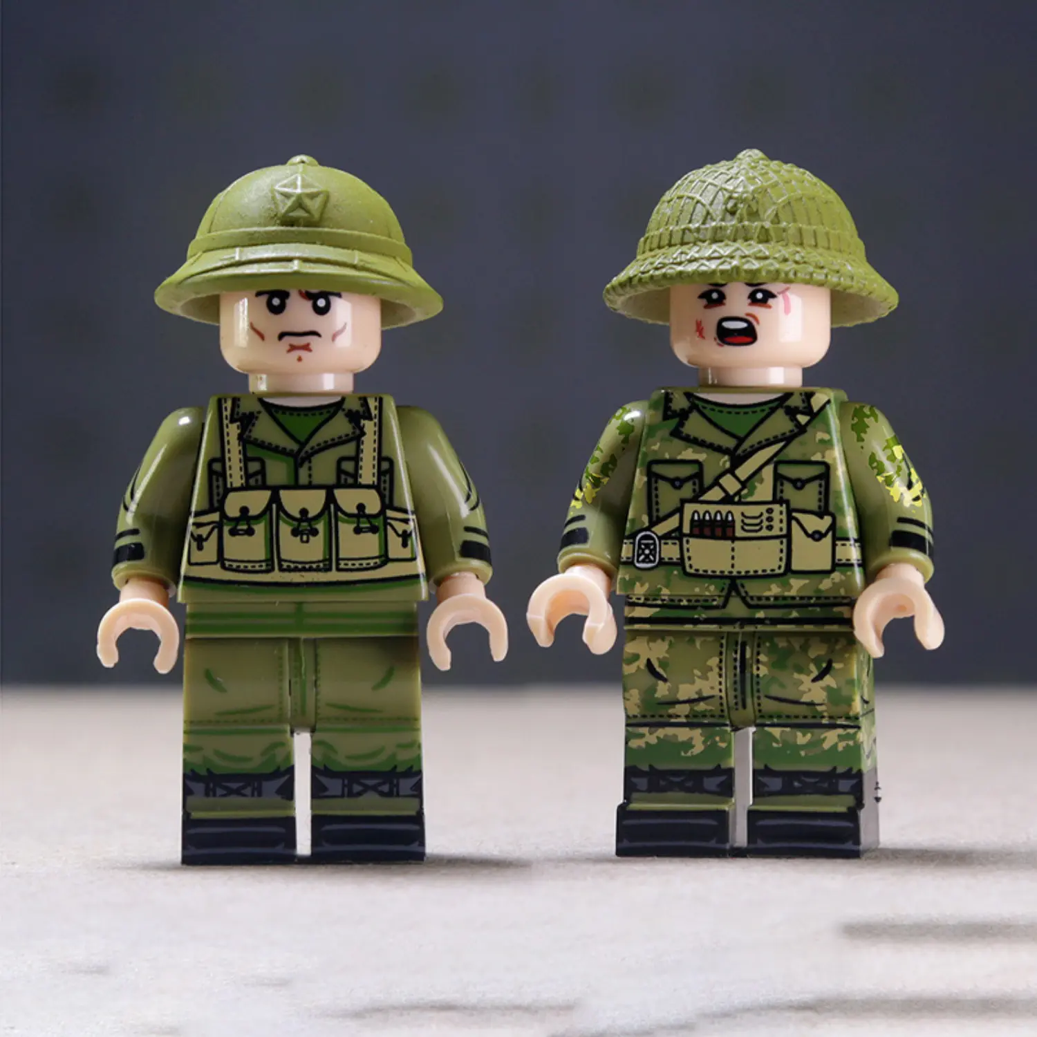 Minifigure - Vietnamese soldiers from the Vietnam War (LEGO Compatible) Minifigure - Vietnamese soldiers from the Vietnam War (LEGO Compatible)