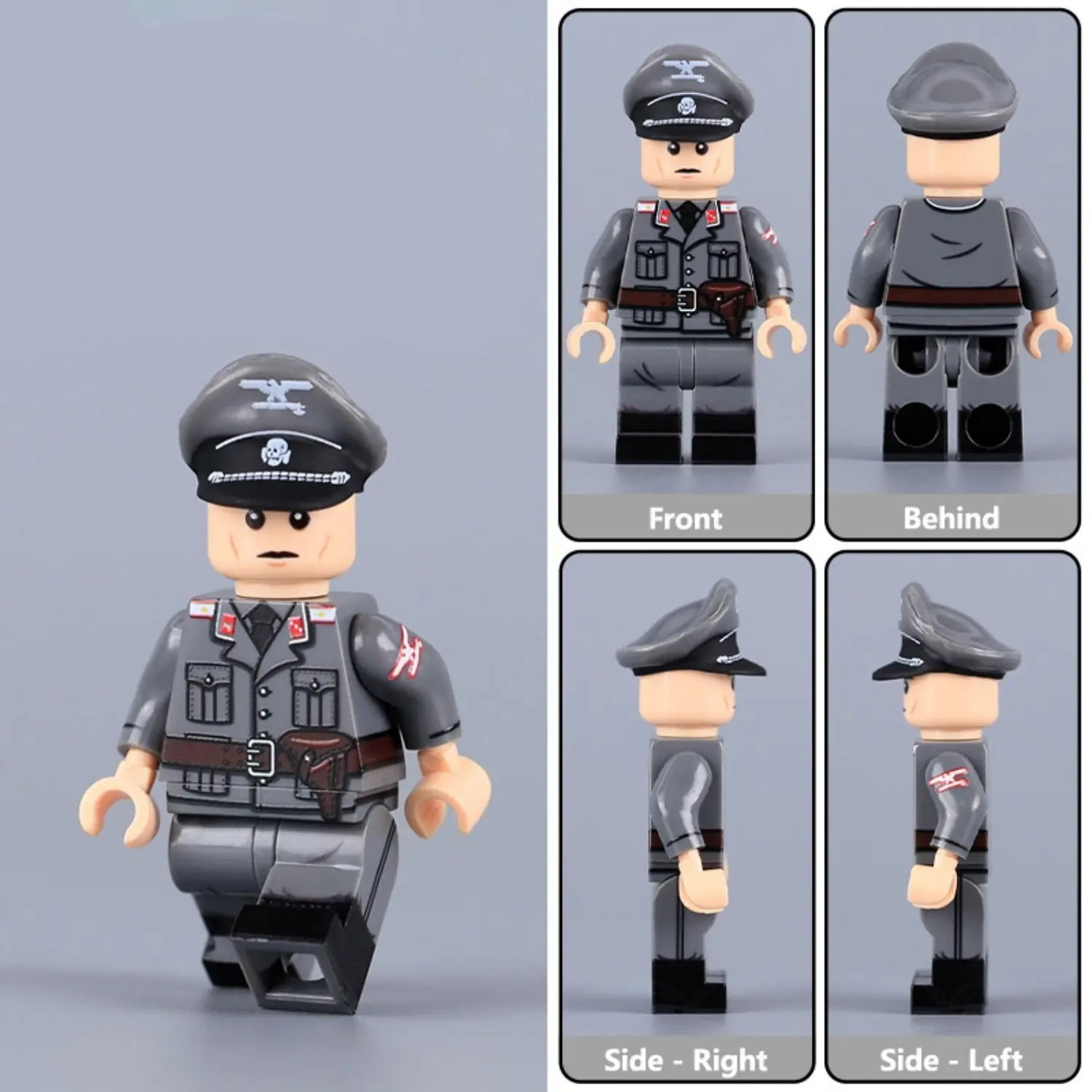 Minifigure - a SS-Obersturmführer Lieutenant from the 29th Waffen-SS Italian Legion later period of World War II (LEGO Compatible) Minifigure - a SS-Obersturmführer Lieutenant from the 29th Waffen-SS Italian Legion later period of World War II (LEGO Compatible)