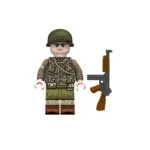 Minifigure – U.S. Army Ranger Squad Leader equipped for the D-Day invasion of Normandy from World War II (LEGO Compatible)