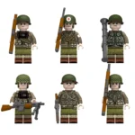 Minifigure – US Army Ranger Squad equipped for the D-Day invasion of Normandy from World War II (LEGO Compatible)