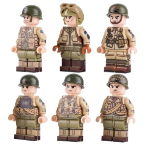Minifigure – United States Army participated in the D-Day invasion of Normandy in 1944 during World War II (LEGO Compatible)