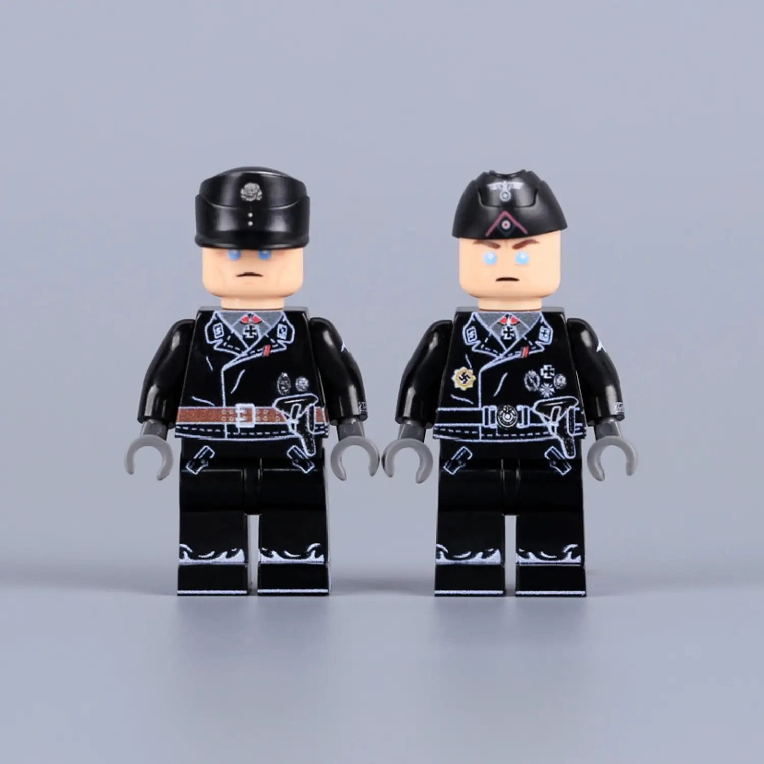 Minifigure - German Waffen-SS Panzer (tank) commanders from World War II (LEGO Compatible)