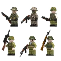 Minifigure - American and Vietnamese soldiers from the Vietnam War (LEGO Compatible)