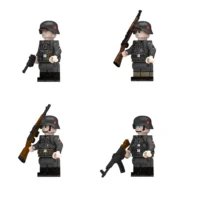 the left side of Minifigure – foreign volunteer units of the German Waffen-SS during World War II (LEGO Compatible)