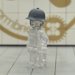 Custom Piece Miniature – Austro-Hungarian Berndorfer Helmet dark grey plastic – 3D Print for LEGO minifigure