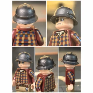 Custom Piece Miniature – Austro-Hungarian Berndorfer Helmet with Stirnpanzer (Armored) – 3D Print for LEGO minifigure