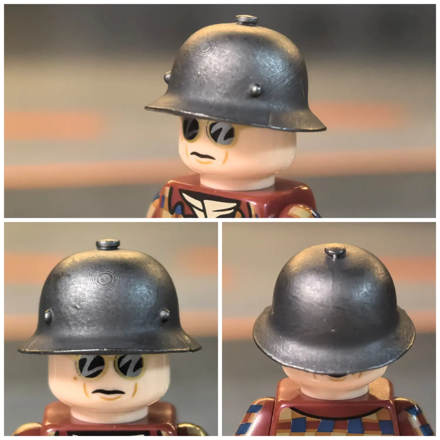 Custom Piece Miniature – Austro-Hungarian M17 Berndorfer Helmet – 3D Print for LEGO minifigure