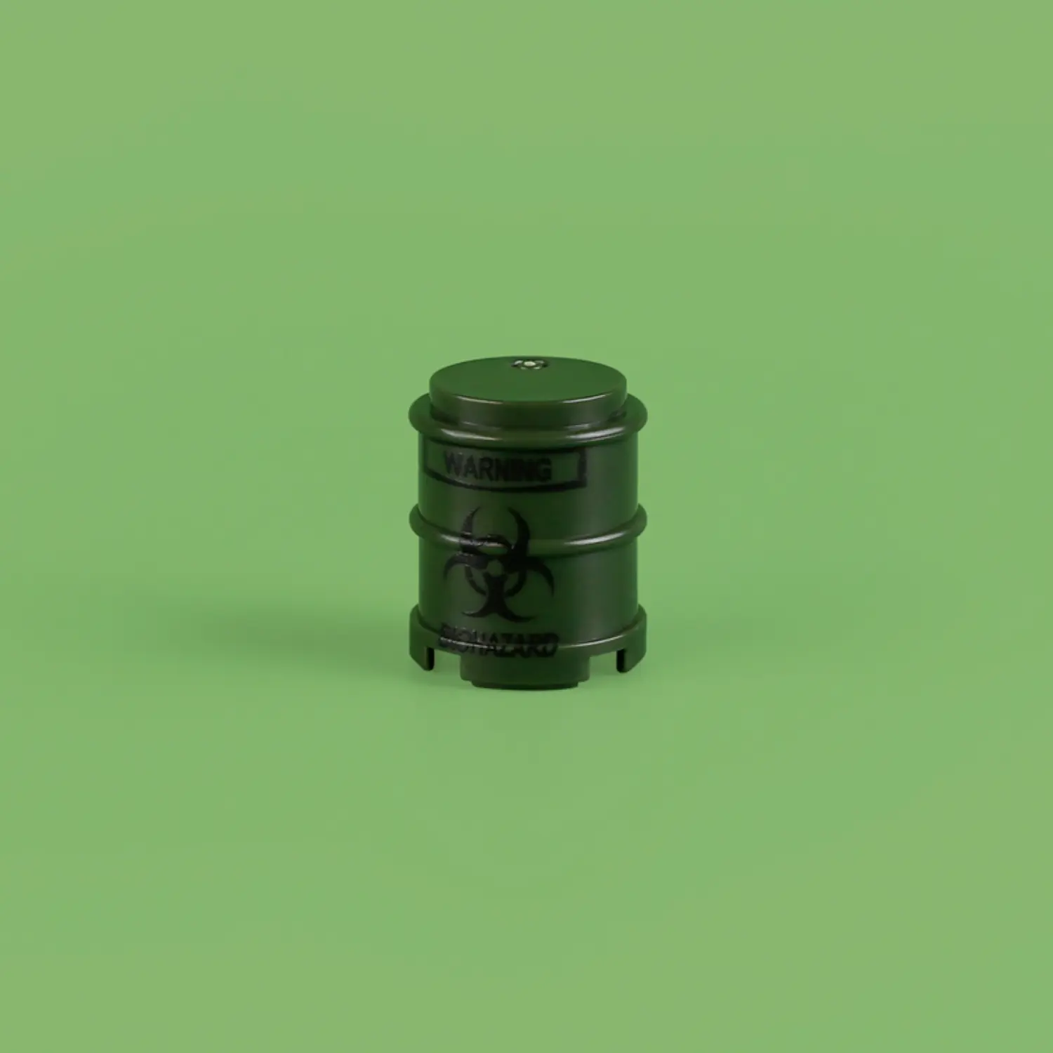 Custom Piece Miniature – Biohazard Warning Drum – 3D Print for LEGO Minifigure