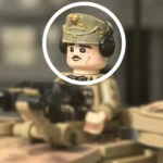 Custom Piece Miniature – German Panzer Commander M43 Field Cap with Headset – 3D Print for LEGO minifigure
