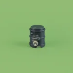 Custom Piece Miniature – Grey Anti-Freeze Coolant Drum – 3D Print for LEGO Minifigure