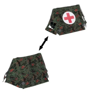 Custom Piece Miniature – Large German Erbsenmuster (Pea Dot) Camouflage Medical Tent (SpringSummer Variant) – 3D Print for LEGO minifigure Custom Piece Miniature – Large German Erbsenmuster (Pea Dot) Camouflage Medical Tent (SpringSummer Variant) – 3D Print for LEGO minifigure