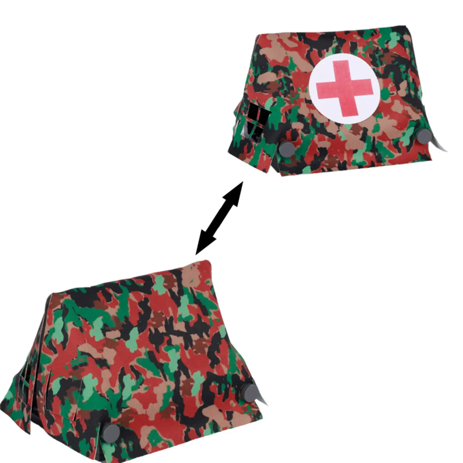 Custom Piece Miniature – Large Leibermuster Camouflage Medical Tent – 3D Print for LEGO minifigure Custom Piece Miniature – Large Leibermuster Camouflage Medical Tent – 3D Print for LEGO minifigure