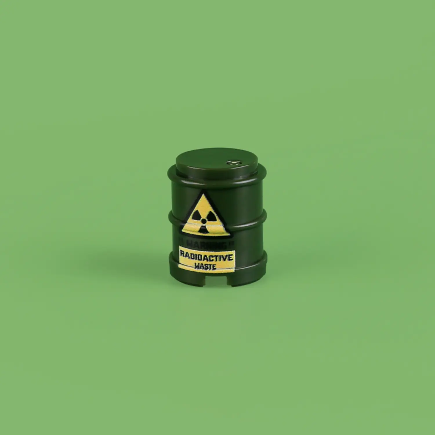 Custom Piece Miniature – Radioactive Waste Barrel – 3D Print for LEGO Minifigure