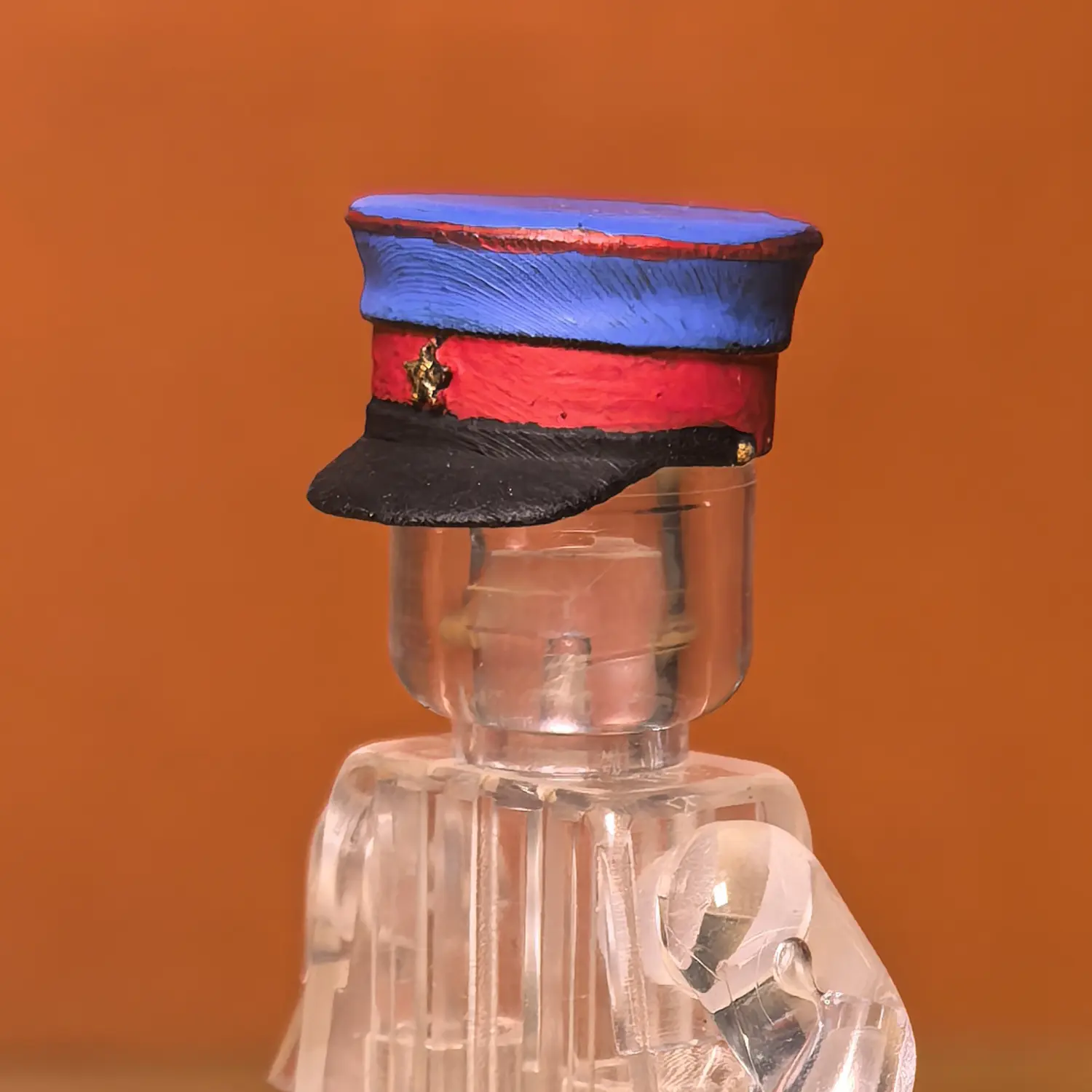 Custom Piece Miniature – Soviet NKVD Officer Visor Cap – 3D Print for LEGO minifigure