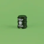 Custom Piece Miniature – U.S. Army Gasoline Drum (84 Octane) – 3D Print for LEGO Minifigure