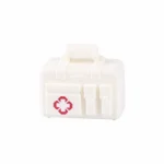 Custom Piece Miniature – White Field Medic Bag First Aid Kit – 3D Print for LEGO minifigure