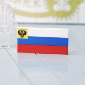 Custom Print tile – Russian Imperial Flag (1914 Pattern) – 3D Print for LEGO Minifigure
