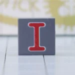 Custom Printed tile – German A7V Tank Tactical Number Tile (Roman Numeral "I") – 3D Print Miniature for LEGO minifigure
