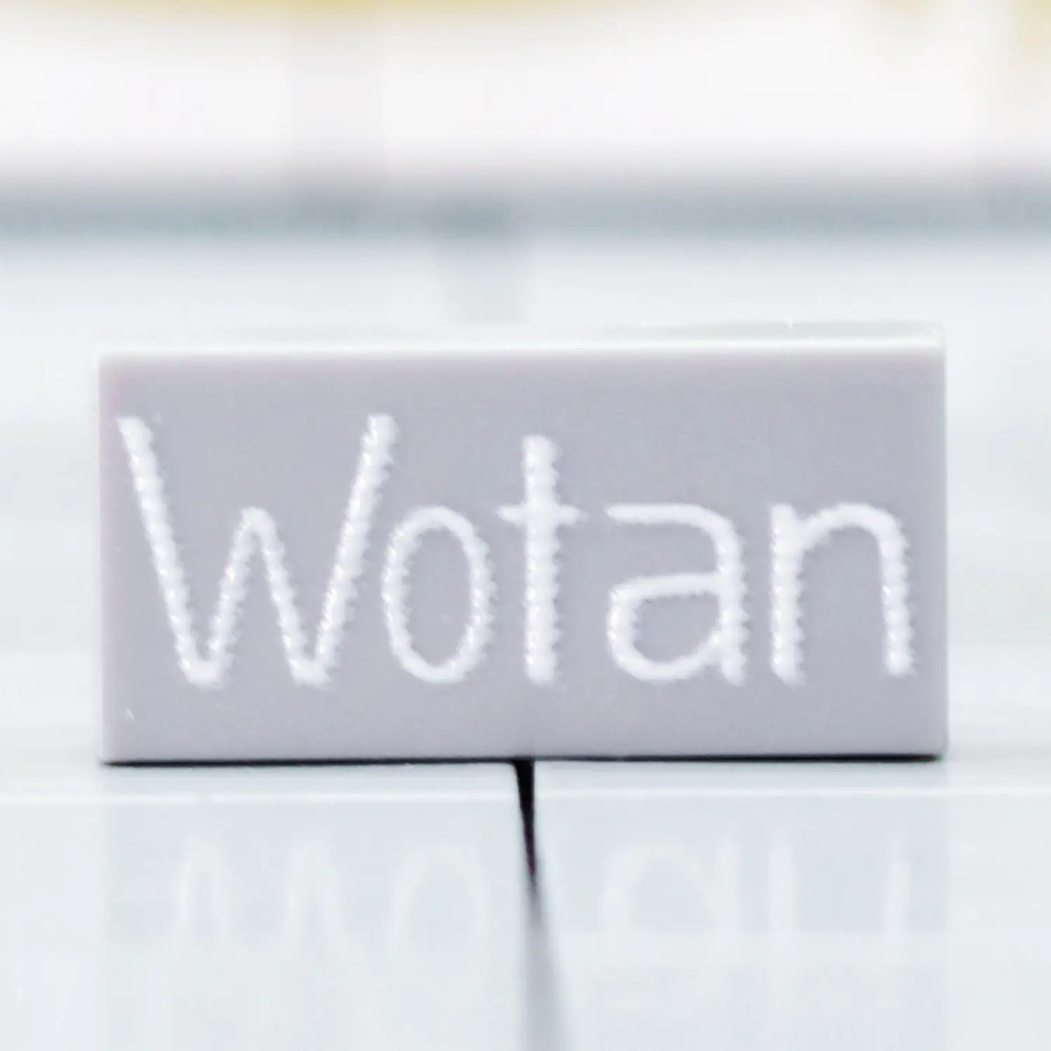 Custom Printed tile – German A7V Tank Wotan Nameplate Tile – 3D Print Miniature for LEGO minifigure