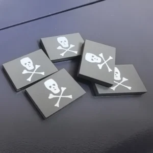 Custom Printed tile – Russian Imperial Armored Troops Insignia Tile – 3D Print Miniature for LEGO minifigure (1PCS)