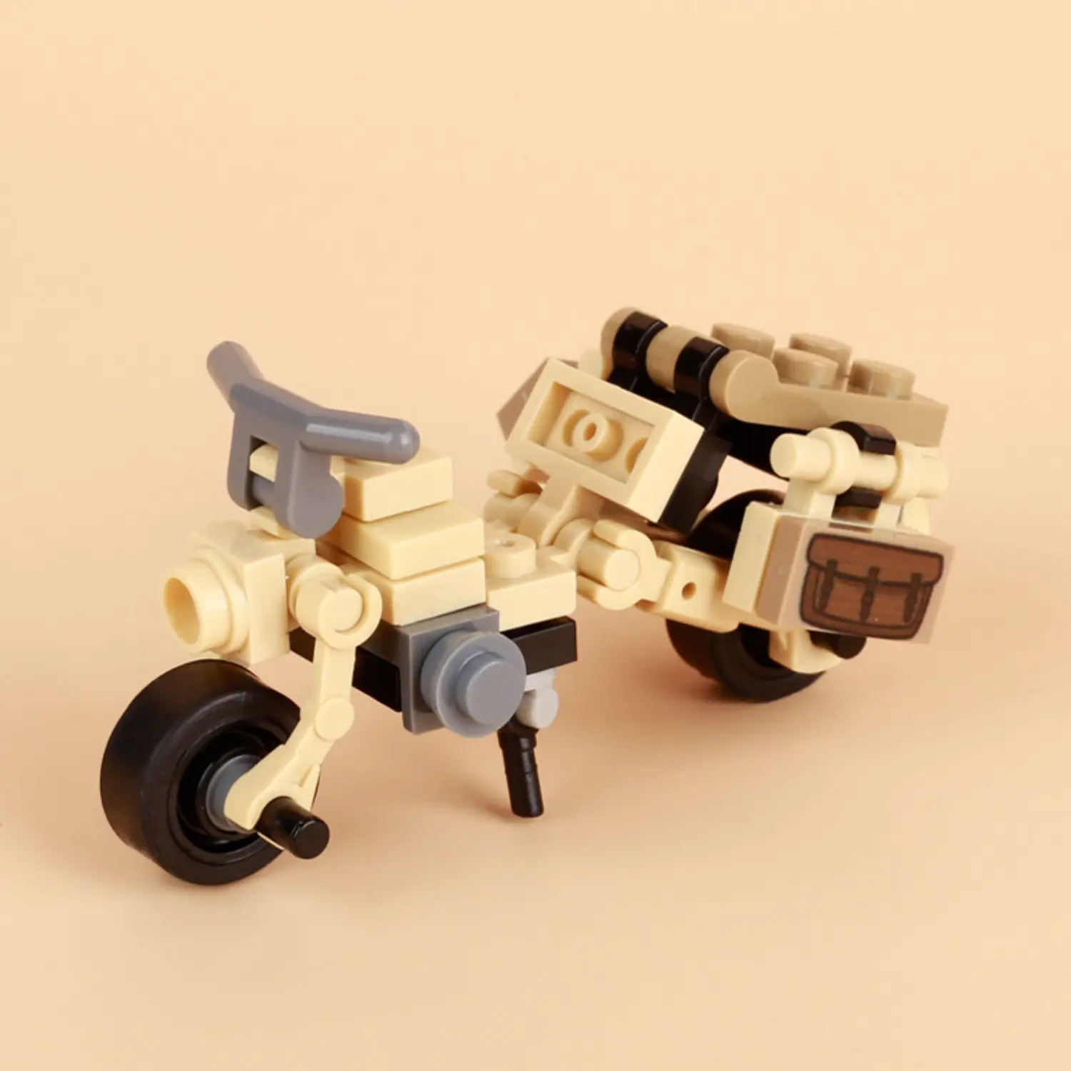 MOC - WWII German DKW NZ 350 Motorcycle (North African Campaign Edition) (LEGO Compatible)