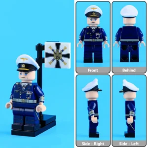Minifigure - Erich RaederGerman Grand Admiral (Großadmiral) (LEGO Compatible)