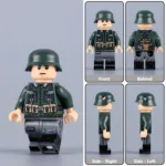 Minifigure - German Army (Heer) Infantryman from the early stages of World War II (LEGO Compatible)