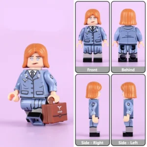 Minifigure - German Luftwaffe Female Auxiliary (Luftwaffenhelferin), specifically an Aviation Communications Assistant (or Telephone Operator) (LEGO Compatible)
