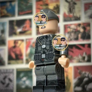 Minifigure - German NCO (Unteroffizier) with Iron Cross Ribbon WWII (LEGO Compatible)