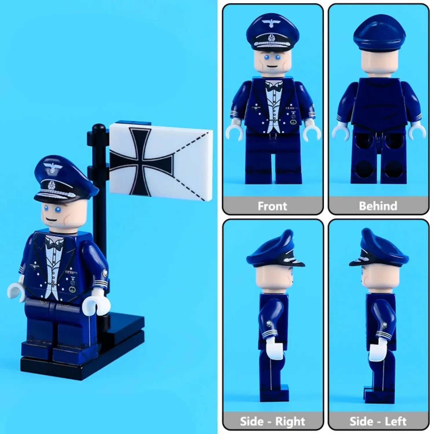 Minifigure - German Navy Commodore (Kommodore) in Mess Dress (LEGO Compatible)