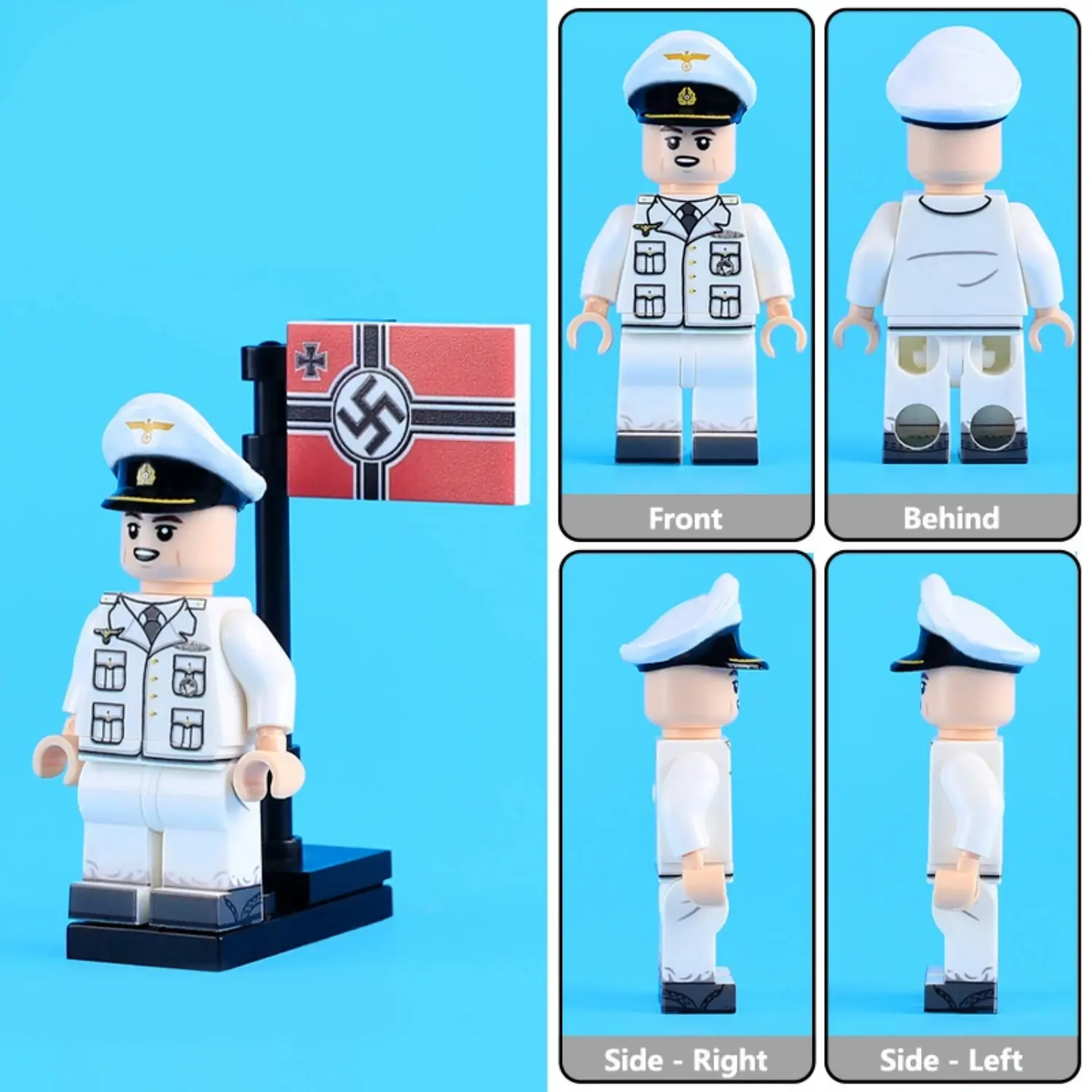 Minifigure - German Navy Lieutenant (Oberleutnant zur See) (LEGO Compatible)