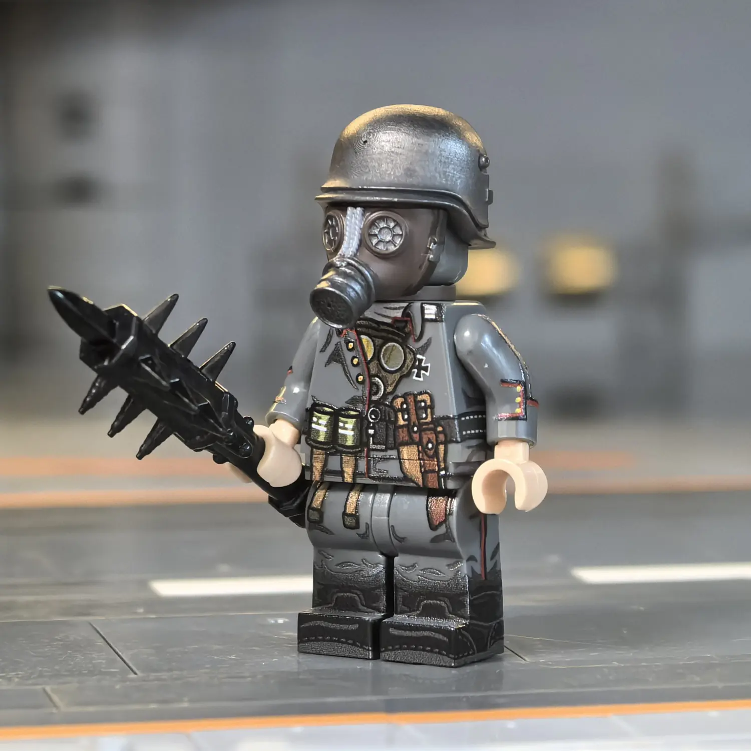 Minifigure - German Trench Raider General (ZombieApocalypse Version) WWI (LEGO Compatible)