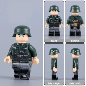 Minifigure - German Wehrmacht Infantry Squad Leader (or Assault Trooper) from the early stages of World War II (LEGO Compatible)