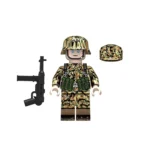 Minifigure - Late-War German Infantryman outfitted Leibermuster Camouflage uniform from World War II (LEGO Compatible)