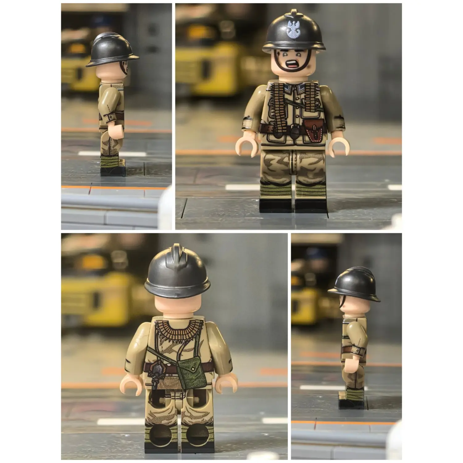 Minifigure - Polish Heavy Machine Gunner (Celowniczy Ckm) WWII (LEGO Compatible)