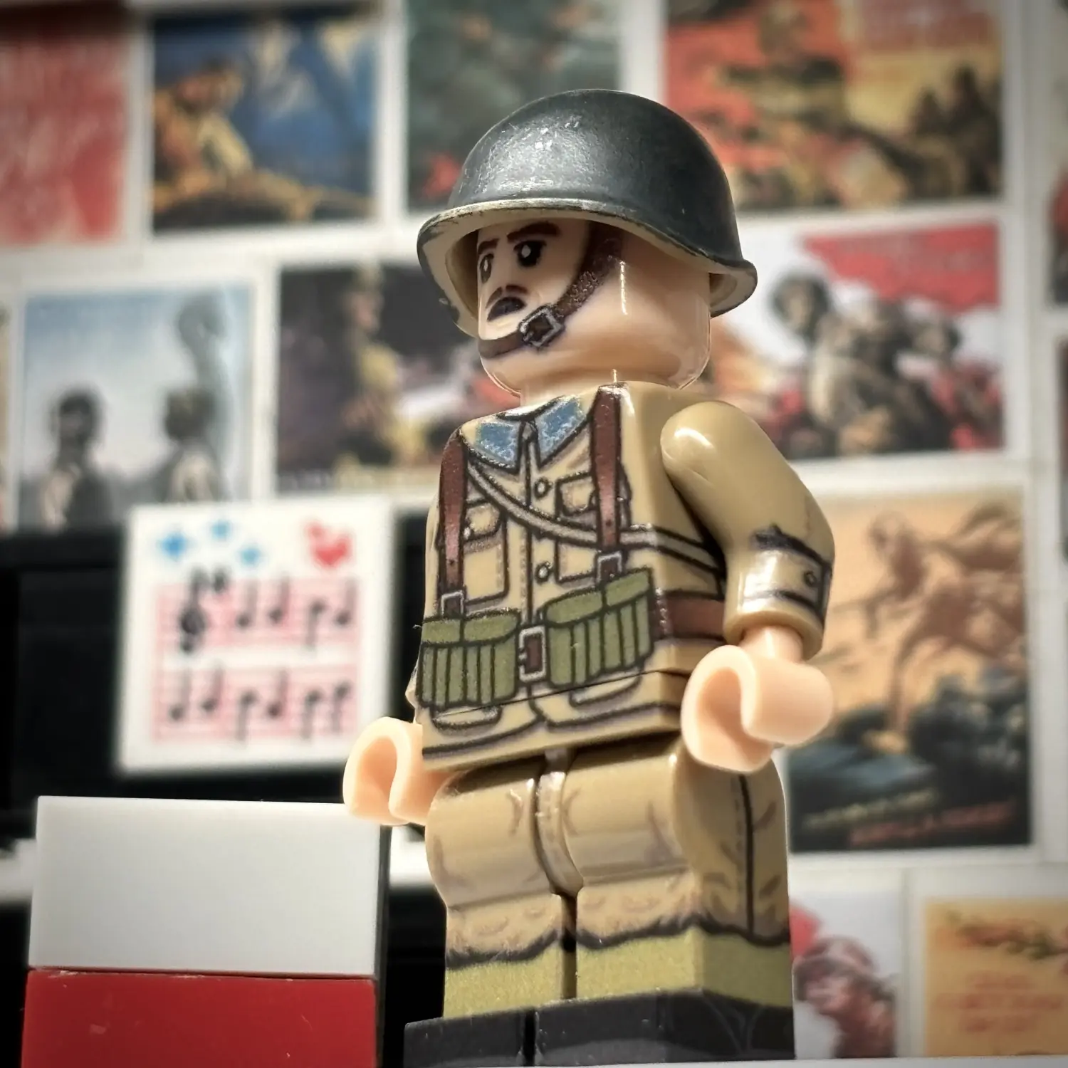 Minifigure - Polish Infantry Support Soldier (Automatic Rifleman) WWII (LEGO Compatible)