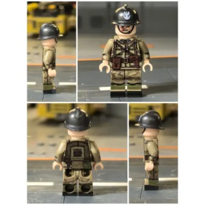 Minifigure - Polish Light Machine Gunner (Madsen Gunner) WWII (LEGO Compatible)