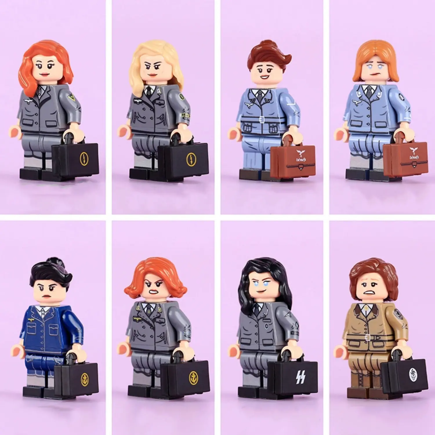 Minifigure - various German female auxiliary branches from World War II (LEGO Compatible) Minifigure - various German female auxiliary branches from World War II (LEGO Compatible)