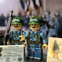 Minifigure – French Infantrymen (Les Poilus) - 1917 Verdun Veterans WWI (LEGO Compatible)