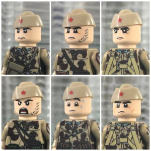 Minifigure – Soviet Paratrooper (VDV) Squad during World War II (LEGO Compatible)