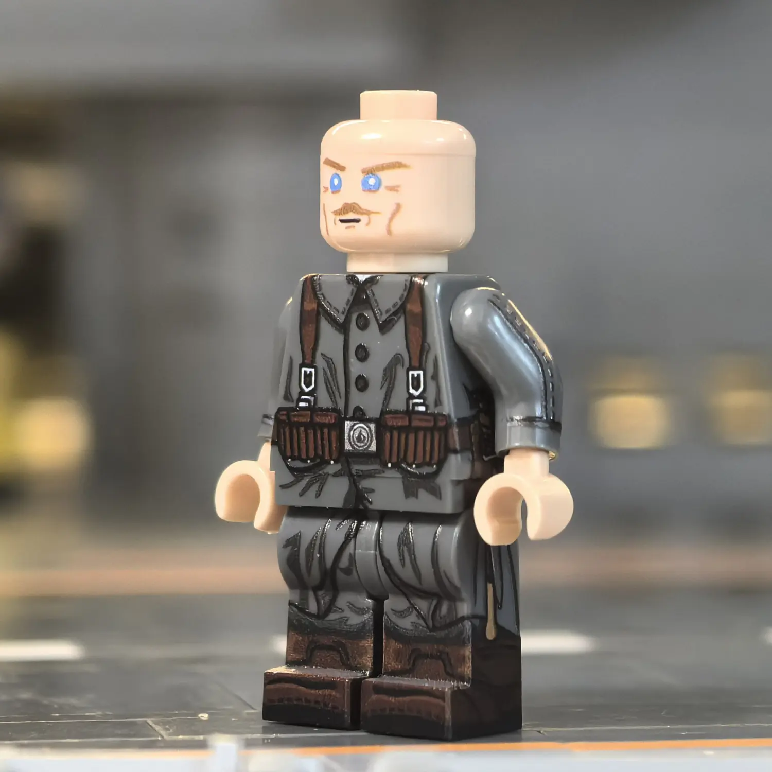 Minifigure - German Infantryman (Veteran NCO) WWII (LEGO Compatible)