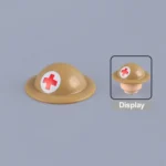 Custom Piece Miniature – British Mk II "Brodie" Helmet (Desert Tan Medic) – 3D Print for LEGO minifigure