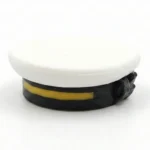 Custom Piece Miniature – British Royal Marines Navy Officer Peaked Cap (white top) – 3D Print for LEGO minifigure