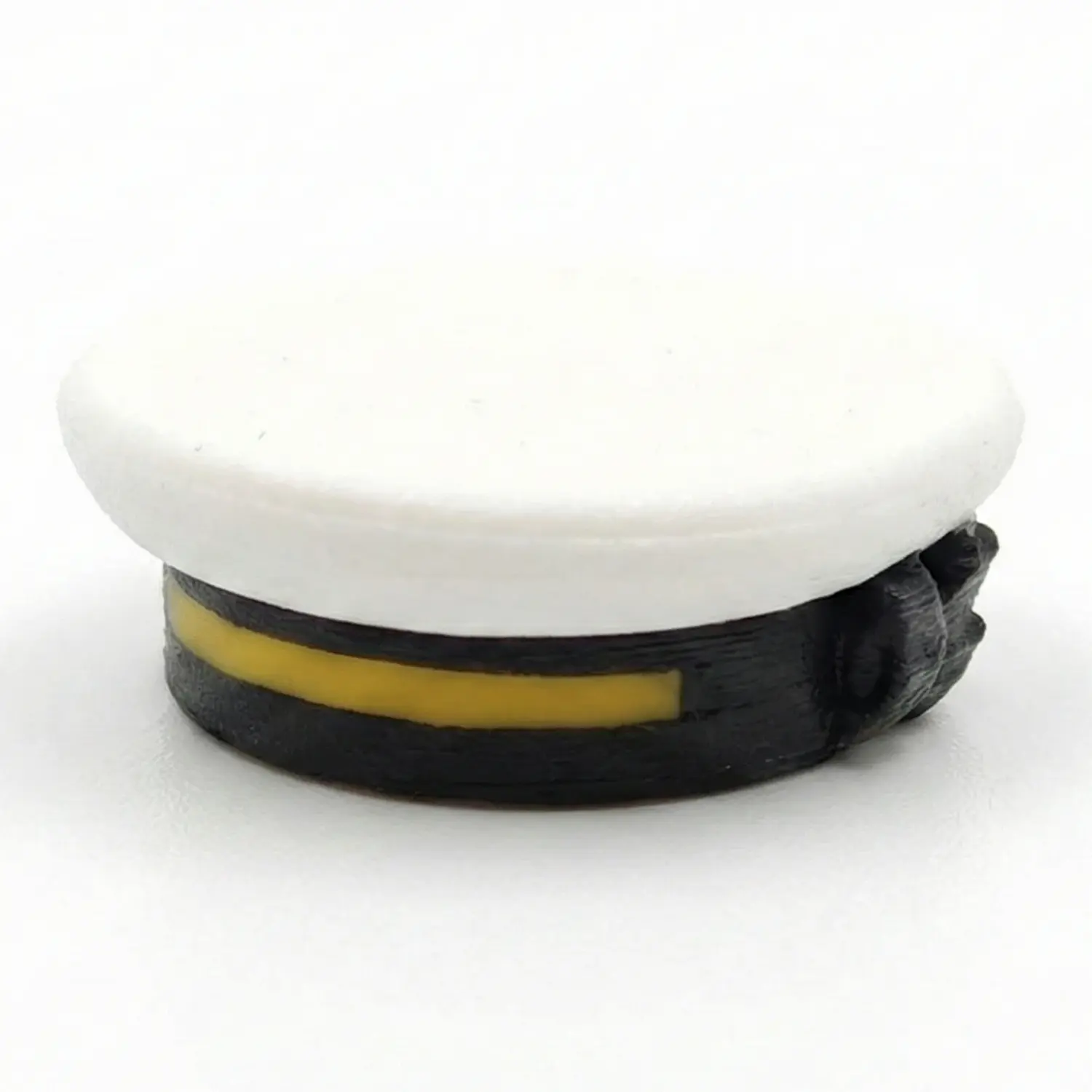 Custom Piece Miniature – British Royal Marines Navy Officer Peaked Cap (white top) – 3D Print for LEGO minifigure